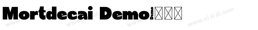 Mortdecai Demo字体转换